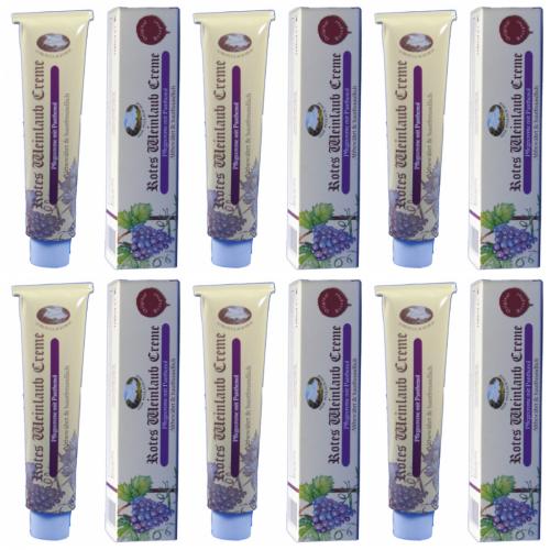 6 x Vom Pullach Hof Rotes Weinlaub Creme Tube khlt entlastet erfrischt 100ml