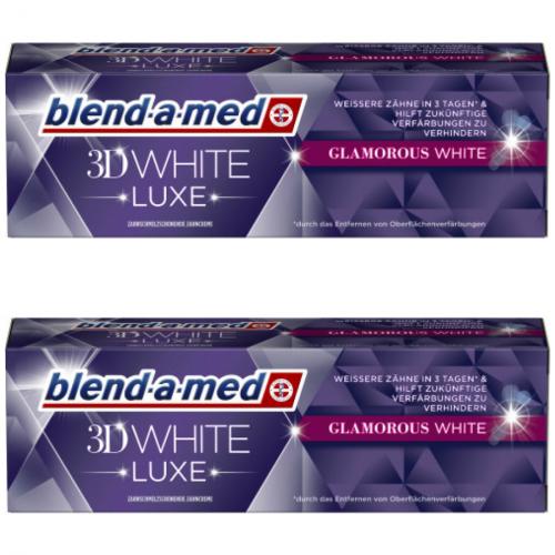 2 x Blend-a-med Zahnpasta Zahncreme 3D White Luxe Glamorous 75ml
