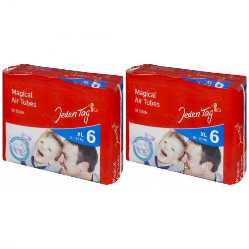 2 x JedenTag Air Dry Windeln Einwegwindeln Gre 6 XL 32 Stck