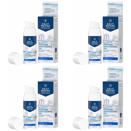 4 x Salthouse Totes Meer Gesichtscreme Hyaluron Gesichtspflege 50ml