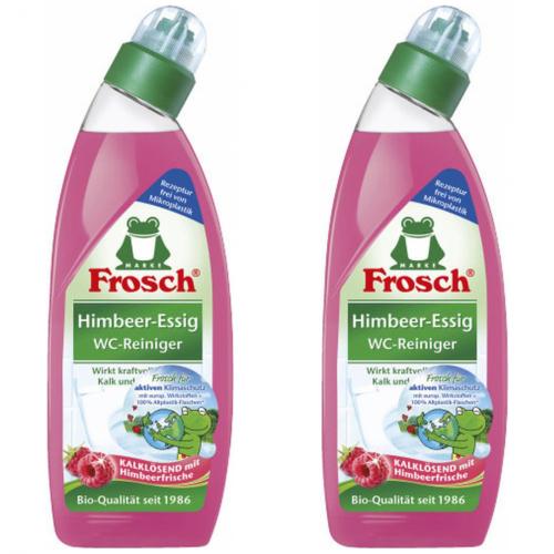 2 x Frosch WC-Reiniger Himbeere-Essig Bio Toilettenreiniger 750ml