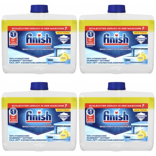 4 x Finish Maschinentiefenreiniger Splmaschinenreiniger Citrus 250ml