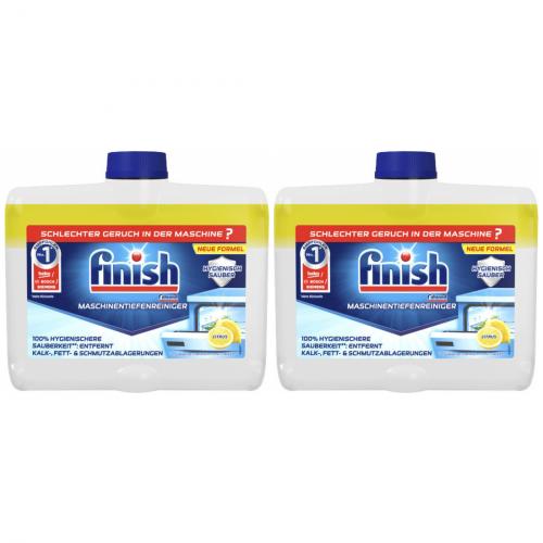 2 x Finish Maschinentiefenreiniger Splmaschinenreiniger Citrus 250ml