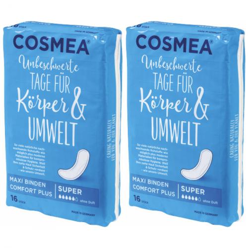 2 x Cosmea Maxi Damenbinden Super Binden 16 Stck