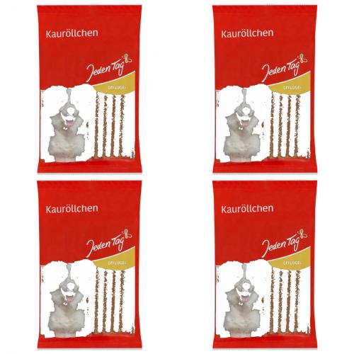 4 x JedenTag Hund Kaurllchen Geflgel 20 Stck 200g