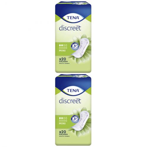 2 x Tena Slipeinlagen Discreme Mini Hygieneeinlagen 20 Stck