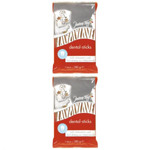 2 x JedenTag Hund dental sticks 7er 180g