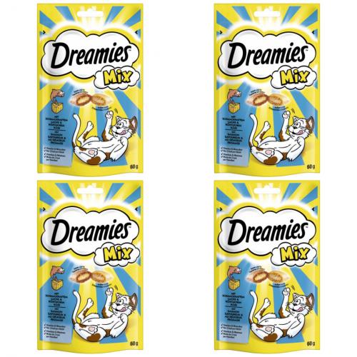 4 x dreamies Mix Lachs + Kse 60g