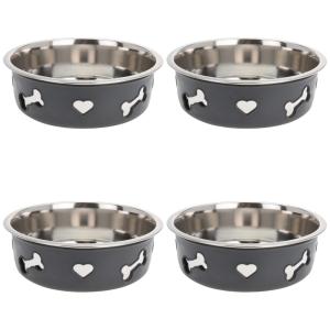 4 x Dogs Collection Trink und Futternapf Hundenapf 21x7 cm