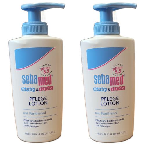 2 x Sebamed Baby Pflegelotion Hautpflege mit Panthenol 200ml