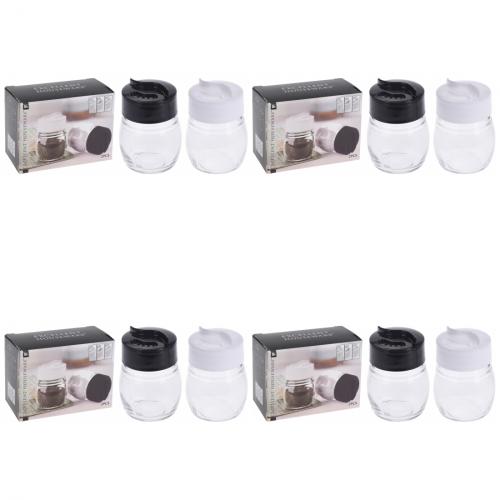 4 x Gewrz Streuer Pfeffer und Salzstreuer Set