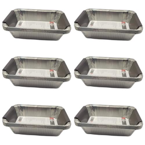 6 x BBQ Grillschale Aluminium Grillzubehr 5 Stck 22x15,5x4,8cm