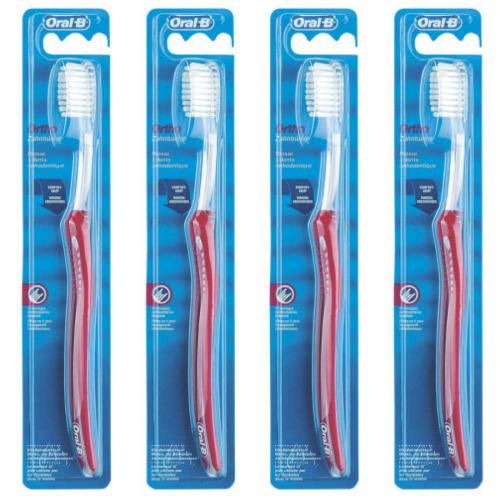 4 x Oral-B Zahnbrste Plus 35 Orthodontic Handzahnbrste 1 Stck