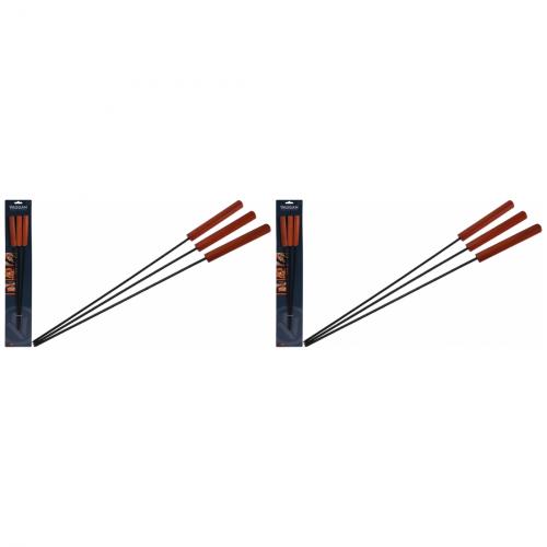 2 x Vaggan Grillspiee 3er Set 48cm Grillzubehr