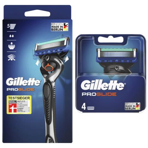 Gillette Proglide Flex Rasierer + 4er Klingenset