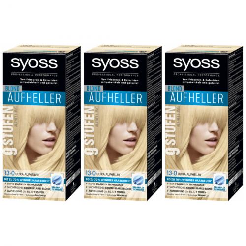 3 x Syoss Professional Performance ultra Aufheller 13-0 135ml