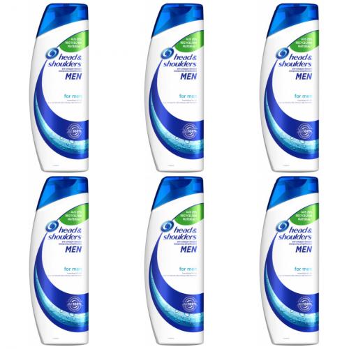 6 x Head & Shoulders for men 500ml Flasche