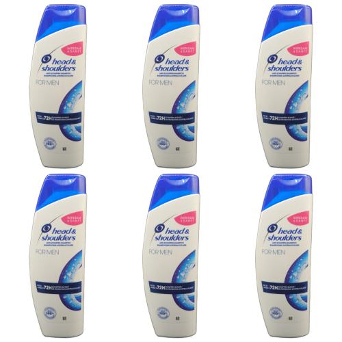 6 x Head & Shoulders for men 300ml Flasche