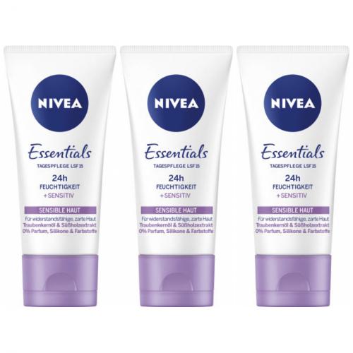 3 x Nivea Essentials Tagespflege 50ml