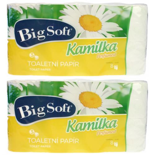 2 x Toilettenpapier 3-lagig 8x160 Blatt Kamilka Big Soft