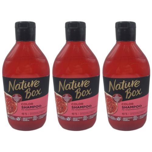 3 x Nature Box Shampoo mit Granatapfel l 385ml