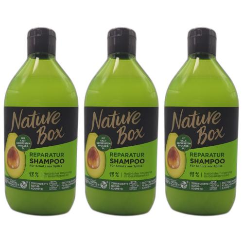 3 x Nature Box Shampoo mit Avocadol 385ml