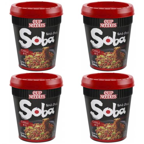 4 x Soba Cup Chili 92g Becher