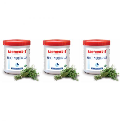3 x Apothekers Creme 250ml - Auswahl: Pferdebalsam