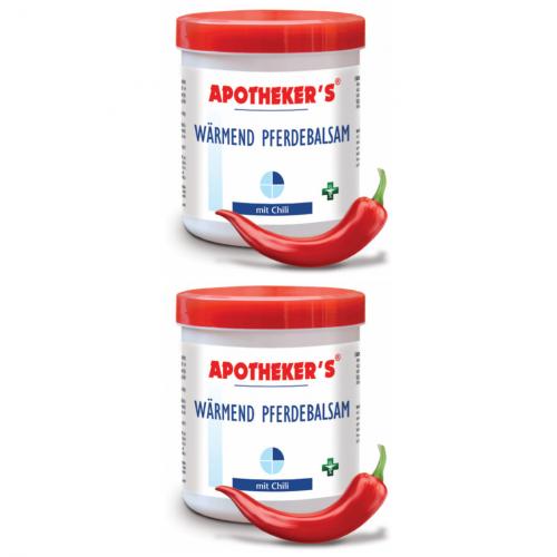 2 x Apothekers Creme 250ml - Auswahl: Pferdebalsam Chili