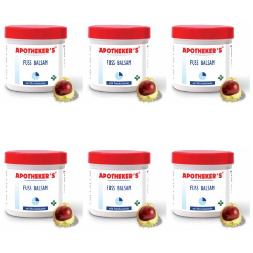 6 x Apothekers Creme 250ml - Auswahl: Fussbalsam