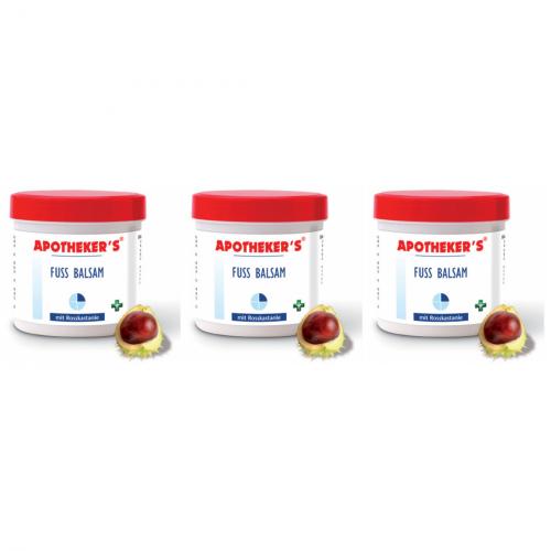 3 x Apothekers Creme 250ml - Auswahl: Fussbalsam