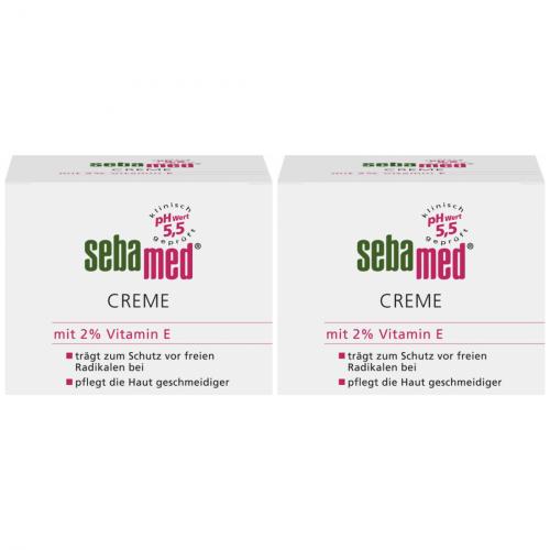 2 x Sebamed Creme Tagescreme Feuchtigkeitscreme mit Vitamin E 75ml