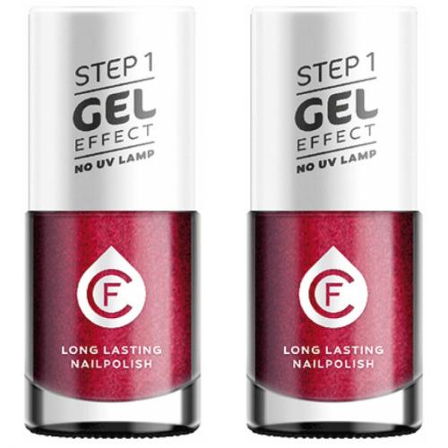 2 x CF Gel Effekt Nagellack 11ml - Farbe: 329 rot
