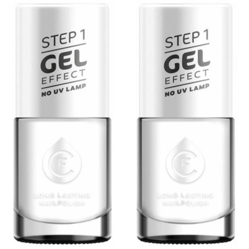 2 x CF Gel Effekt Nagellack 11ml - Farbe: 100 weiss