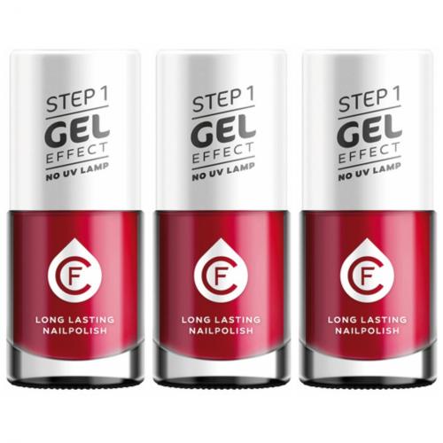 3 x CF Gel Effekt Nagellack 11ml - Farbe: 217 rot