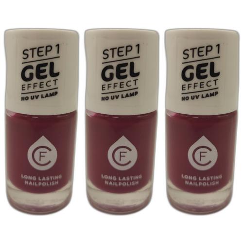 3 x CF Gel Effekt Nagellack 11ml - Farbe: 217 rot