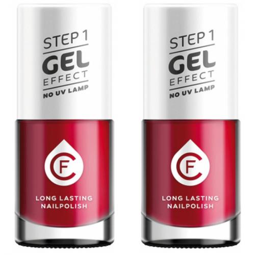 2 x CF Gel Effekt Nagellack 11ml - Farbe: 217 rot
