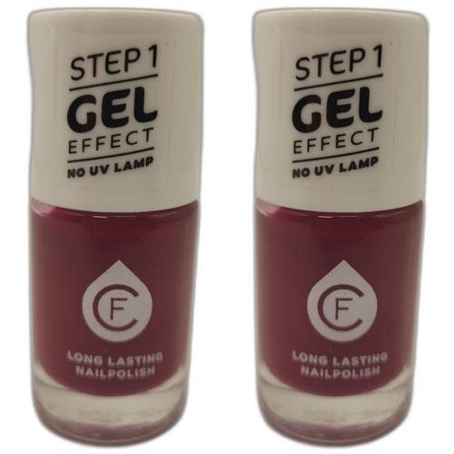 2 x CF Gel Effekt Nagellack 11ml - Farbe: 217 rot