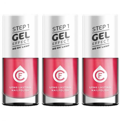 3 x CF Gel Effekt Nagellack 11ml - Farbe: 307 rot