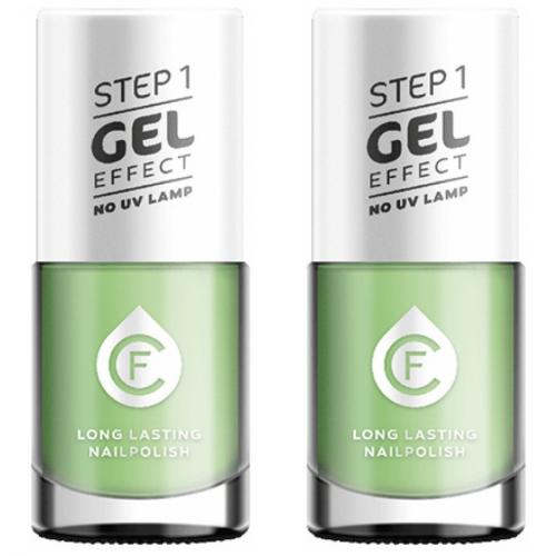 2 x CF Gel Effekt Nagellack 11ml - Farbe: 509 hellgrün