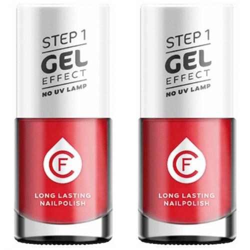 2 x CF Gel Effekt Nagellack 11ml - Farbe: 244 rot