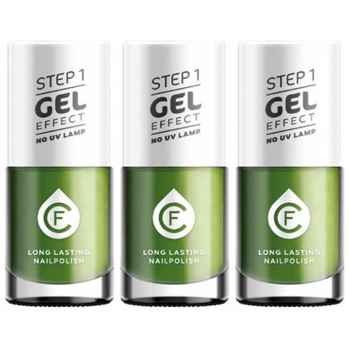 3 x CF Gel Effekt Nagellack 11ml - Farbe: 501 grn