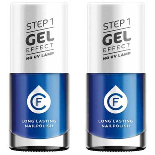 2 x CF Gel Effekt Nagellack 11ml - Farbe: 408 blau