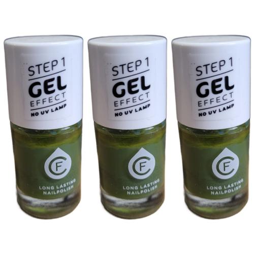 3 x CF Gel Effekt Nagellack 11ml - Farbe: 502 grn
