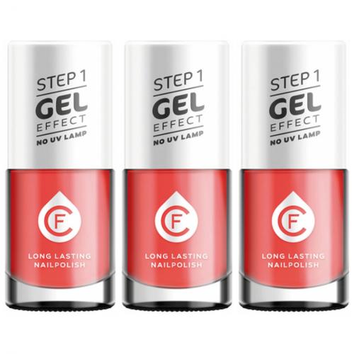 3 x CF Gel Effekt Nagellack 11ml - Farbe: 209 rot