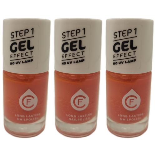 3 x CF Gel Effekt Nagellack 11ml - Farbe: 209 rot