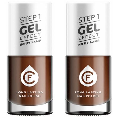 2 x CF Gel Effekt Nagellack 11ml - Farbe: 117 braun