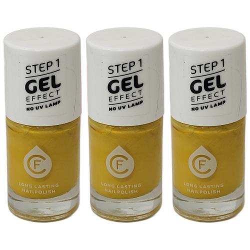 3 x CF Gel Effekt Nagellack 11ml - Farbe: 131 gold
