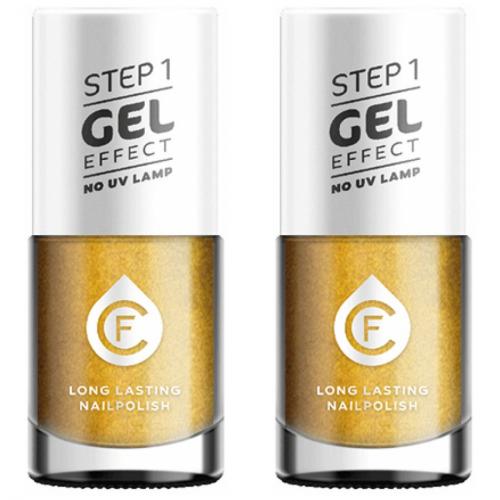 2 x CF Gel Effekt Nagellack 11ml - Farbe: 133 gold