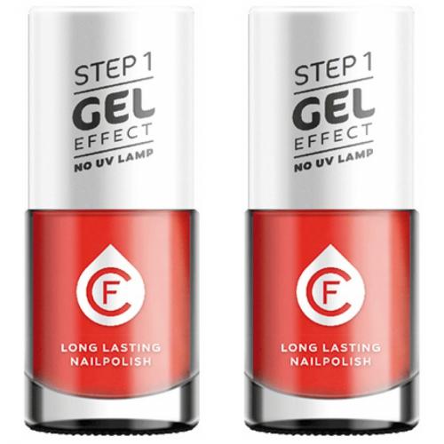 2 x CF Gel Effekt Nagellack 11ml - Farbe: 243 orange